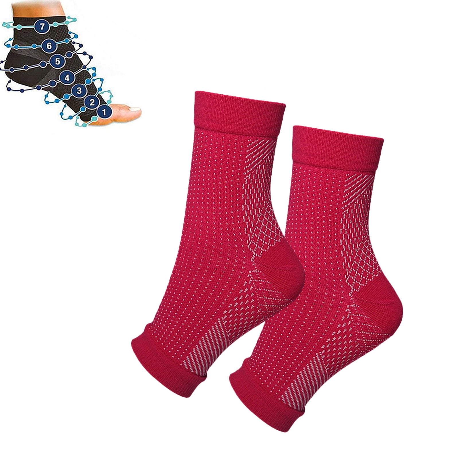 1 Pair Plantar Fasciitis Sock for Women Men Compression Socks Open 