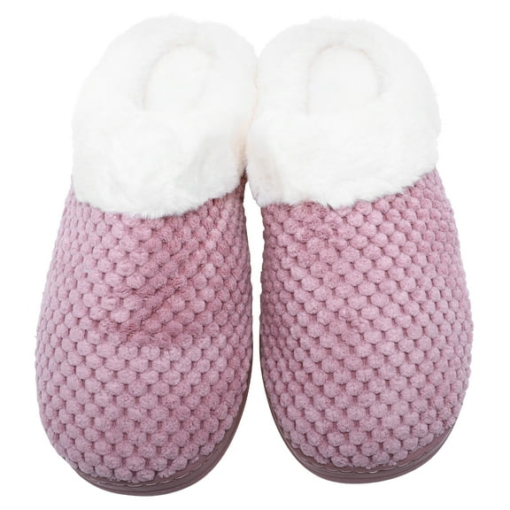 ORDDIART Comfortable Slippers Red for Women Home Use 1 Pair