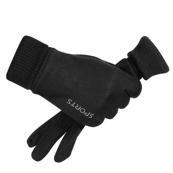 1 Pair Polyester Snow Gloves - Unisex, Windproof, Wear-Resistant, and Breathable - Perfect for Outdoor Riding and Winter Activities