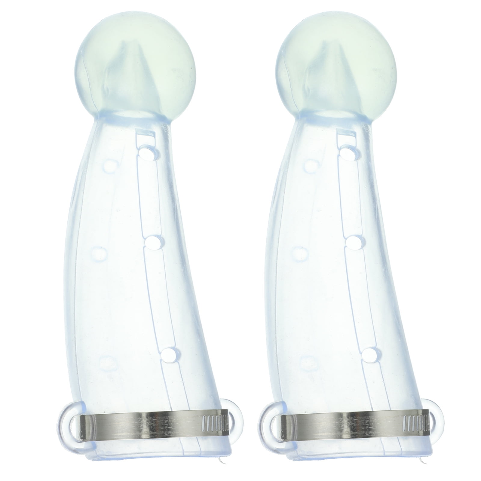 1 Pair Practical Cattle Head Guards Silicone Horn Protector Cattle Horns Protective Cover (1