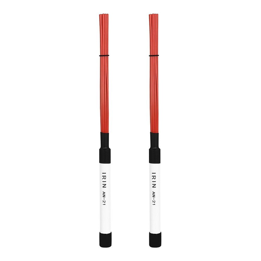 1 Pair Professional Cajon Drum Jazz Drum Brush Rod Sticks Percussion Parts Nylon