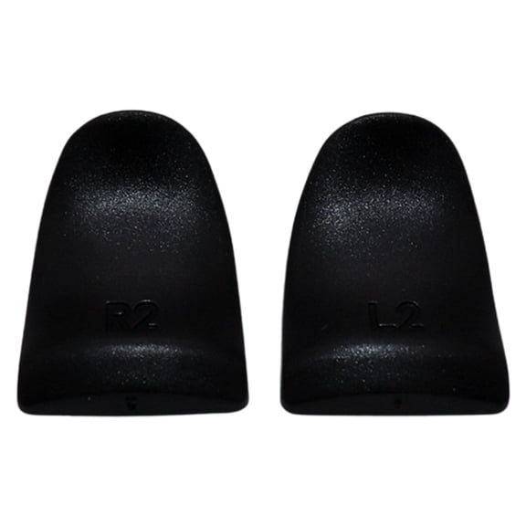 1 Pair R2 L2 Controller Trigger Extenders, Extra Long Gamepad Trigger Buttons Replacement Extender Buttons, Gaming Controller Accessories Parts, Durable Plastic Easy Install Extenders,Black