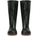 thumbnail image 1 of 1 Pair Rain Boots PVC Non-Slip Waterproof Safety Work Rain Shoes Footwear AccessoryBlack 41, 1 of 8