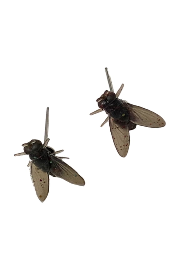 1 Pair Realistic Fly Studs Earrings Ear Jewelry for Women Hilarious Prank and Halloween Party Abstract Jewelry Gifts