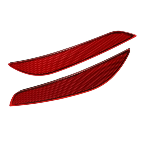 Unique Bargains 1 Pair Rear Bumper Reflector Light 84037296 84037297 for Chevrolet Cruze 16-19 Left Right Side Red