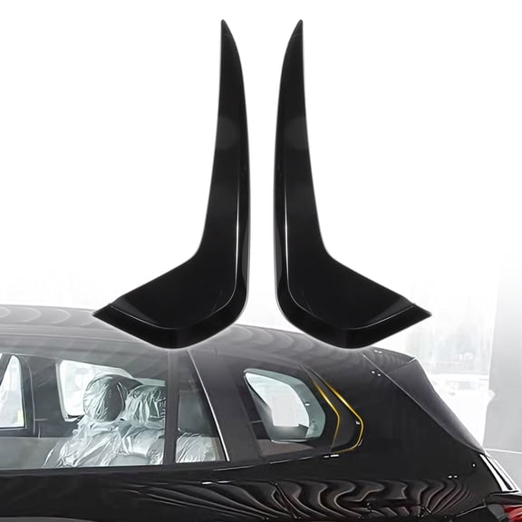 1 Pair Rear Window D Pillar Posts Trim Mould Panel Cover for Mazda CX-50 2023 2024 2025 2026 Stainless Steel Adhesive Car Door Pillar Trim Left Right Set Anti Scratches Black