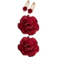 thumbnail image 1 of 1 Pair Red Flowers Shoe Clips Wedding Shoe Buckles Bridal Removable Shoe Clips Shoe Buckle Charm Bag Clothing Hair Decorations DIY, 1 of 9
