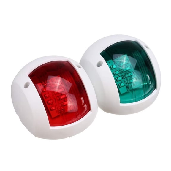 1 Pair Red&Green Led Starboard Port Side Lamp Marine Navigation Light 12V