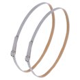thumbnail image 1 of 1 Pair Replacement Ankle Strap for Heels Detachable High Heels Shoe Straps Adjustable Polyester Fiber Shoe Bands, Light Gray, 1 of 7