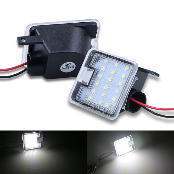 1 Pair Replacement White 6000K Puddle Light Side Mirror LED Lamp for Ford TAPDRA Spare Part