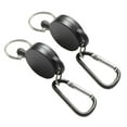 thumbnail image 1 of 1 Pair Retractable Key Chain Key Reel Retracting Reel Pull Key  Wire Outdoor Camping Hiking, 1 of 9