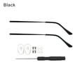 thumbnail image 1 of 1 Pair Retro Eyeglasses Universal Repair Tool Replacement Leg Spectacle Frame Glasses Arm Eyewear Accessories BLACK, 1 of 1