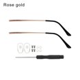 thumbnail image 1 of 1 Pair Retro Eyeglasses Universal Repair Tool Replacement Leg Spectacle Frame Glasses Arm Eyewear Accessories ROSE GOLD, 1 of 1