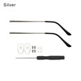 thumbnail image 1 of 1 Pair Retro Eyeglasses Universal Repair Tool Replacement Leg Spectacle Frame Glasses Arm Eyewear Accessories SILVER, 1 of 8