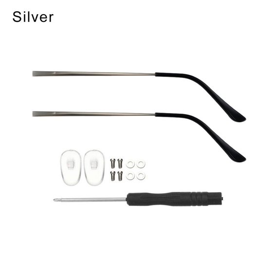 1 Pair Retro Eyeglasses Universal Repair Tool Replacement Leg Spectacle Frame Glasses Arm Eyewear Accessories SILVER