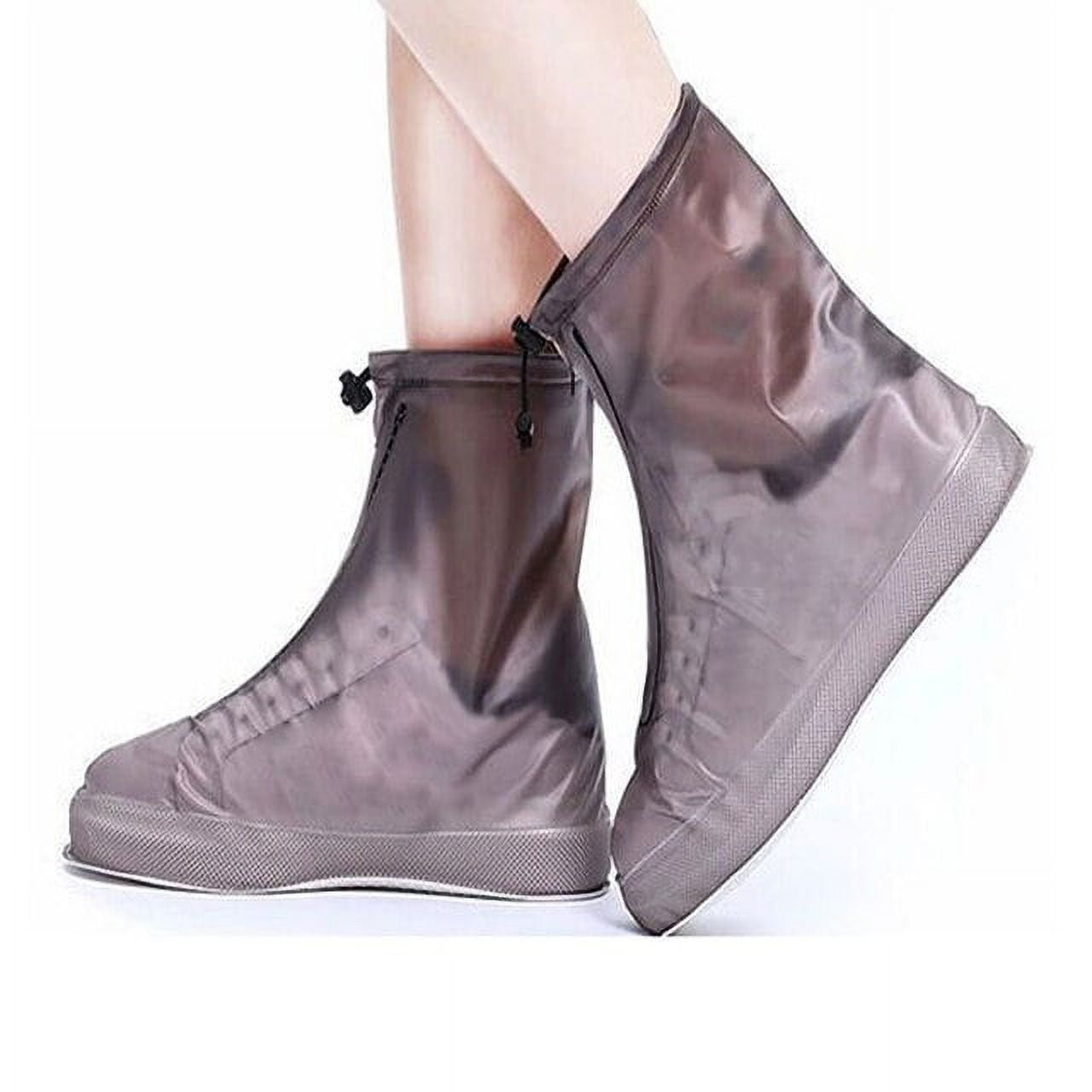 1 Pair Reusable Latex Waterproof Rain Shoes Covers Slipresistant