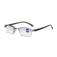 thumbnail image 1 of 1 Pair Rimless Blue Light Blocking Reading Glasses Diamond Cut Edge Readers for Men +1.50, 1 of 6