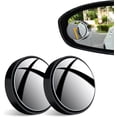 thumbnail image 1 of 1 Pair Round Car Blind Spot Mirrors Frameless HD Glass 360 Degree Adjustable Wide-angle Side Blind Spot Convex, 1 of 10