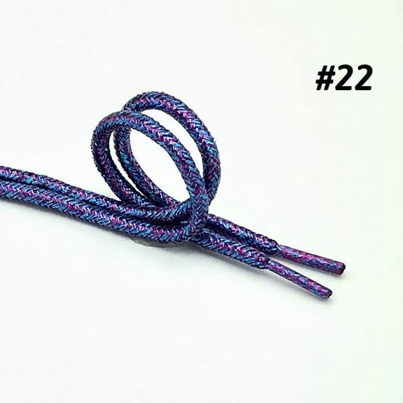 1 Pair Round Glitter Shiny Metallic Shoe Laces, 24 Colors Colorful Sequin Shoelaces for Sneakers, Athletic Shoelaces in 4 Different Lengths