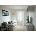 thumbnail image 1 of 1 Pair Ruby White Solid Sheer Panels with Grommets Window Curtain Treatment Panel See Thru size 55" Wide x 84" Long Each panel, 1 of 2