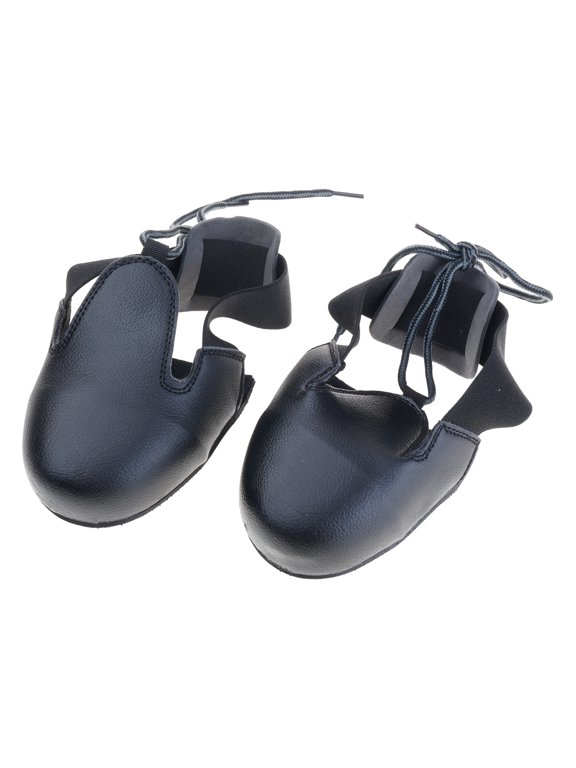 1 Pair Safety Shoe Covers Steel Toe Caps Protective Footwear Attachments Unisex Leather Overshoes for Factory Visitors