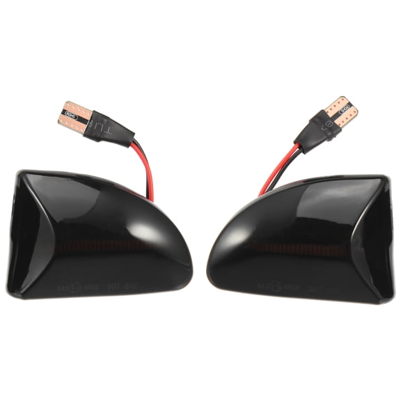 1 Pair Sequential Side Marker Lights Turn Signal Light Assembly 4519067700C40A for Smart Fortwo Black