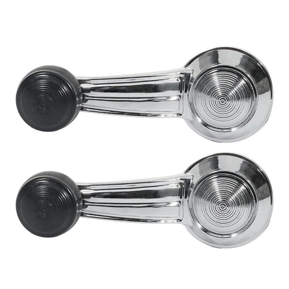 1 Pair Set Chrome Door Window Crank Handle for Pontiac For Cadillac Chevy Olds For Buick 1732326 20348200