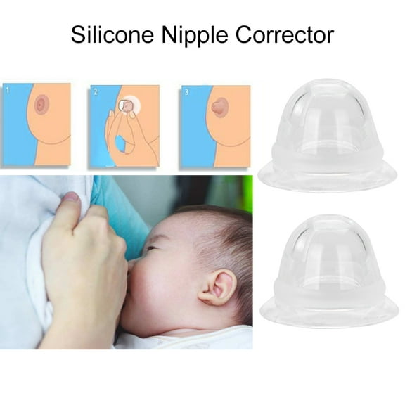1 Pair/Set Silicone Nipple Corrector Nipple Pullers for Flat Inverted Nipples Breastfeeding Aid