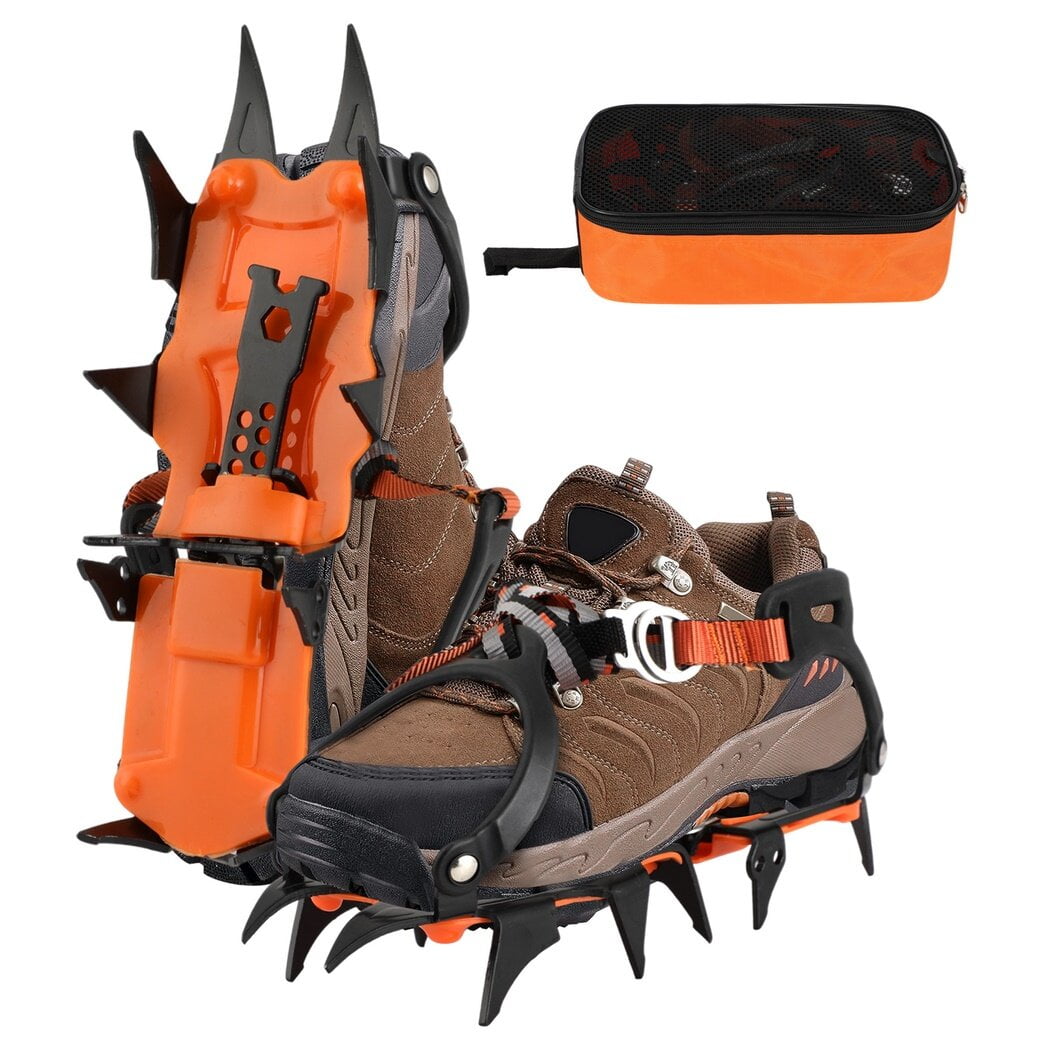 1 Pair Shoe Snow Spikes, 12 Teeth Shoe Ice Snow Grips, Antislip Shoe