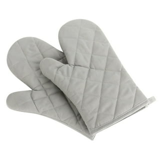 Travelwant 1Pair Oven Mitts Quilted Terry Cloth Lining,Long