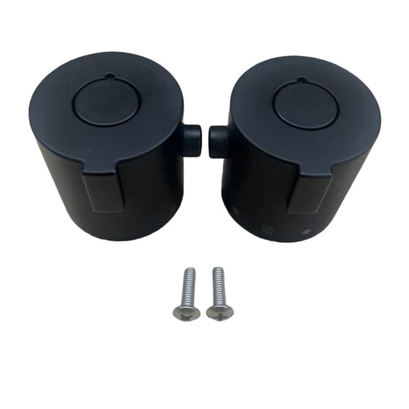 1 Pair Shower Temperature Control Handle Knob Chrome Thermostatic Handle ABS F Aucet Knob Bathroom Replacement Parts Fixture