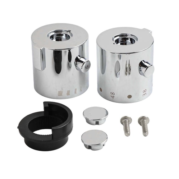 1 Pair Shower Temperature Control Handle Knob For Sma Thermostatic Bath Shower Mixer 20 Teeth For 24 Splines/Teeth Accessories