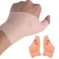 thumbnail image 1 of 1 Pair Silicone Gel Arthritis Gloves Support Hand Wrist Brace Relief Carpal Tunnel Pain, 1 of 6
