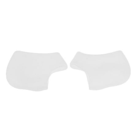 1 Pair Silicone Heel Socks ed Foot Protector Prevent White