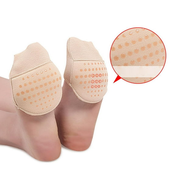1 Pair Silicone Women's Toe Cover with Padding Toe Topper Toe Support Socks Cushion Pads Foot Pads for Discomfort - Yellow