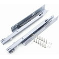 thumbnail image 1 of 1 Pair Slide Runners Roller-Bearing Runners, 250-500mm Shelf Drawer Bottom Guide Rail Soft Close Hidden Drawer Slide For Cabinet Furniture Hardware, 1 of 8