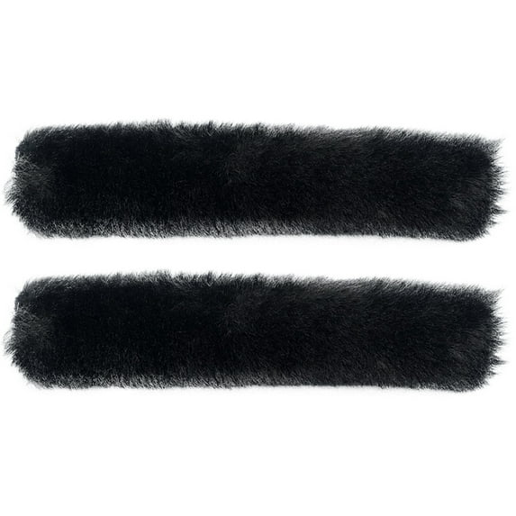 HEMOTON 1 Pair Plush Shoelace Covers Soft Slipper Charms Warm Decorations for Slippers Accessories