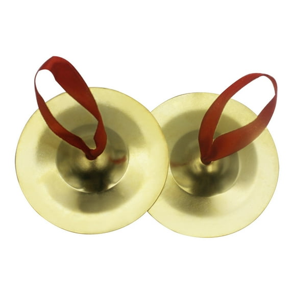 1 Pair Small Kid Children Metal Hand Cymbals Gongs Rhythm Musical Percussion Instrument Children Handmade Toy