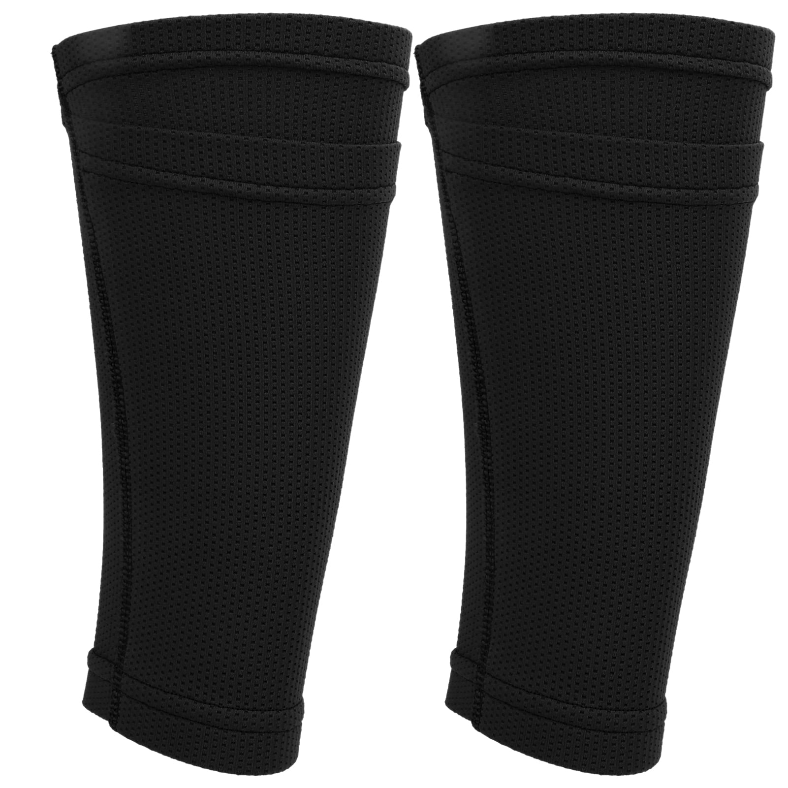 1 Pair Soccer Shin Guard Socks Double Layer Shin Pad Sleeves for