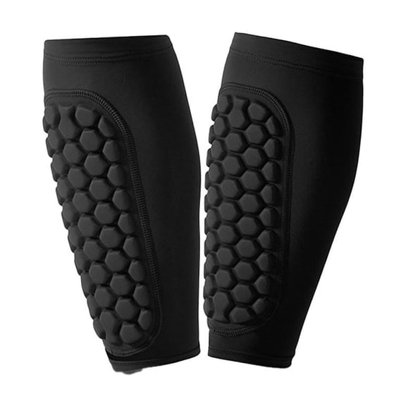 1 Pair Soccer Shin Guards Shin Pads, Calf Sleeve Compression with Honeycomb Pads Support for Football Baseball Taekwondo Boxing MTB Protective Gear
