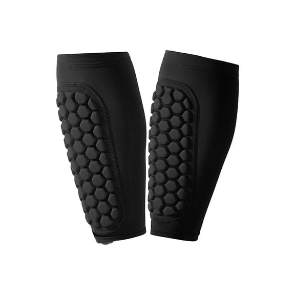 1 Pair Soccer Shin Guards Shin Pads, Calf Sleeve Compression with Honeycomb Pads Support for Football Baseball Taekwondo Boxing MTB Protective Gear