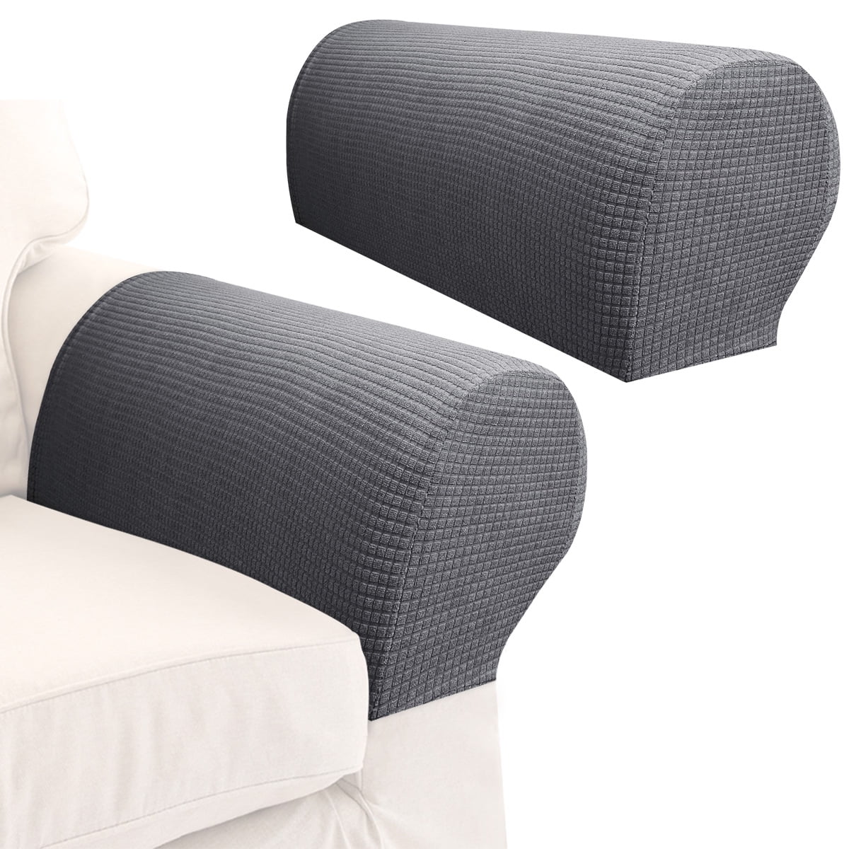 Collections Etc Madison Mason Stretch Armrest Covers Brick 2 Piece Walmart
