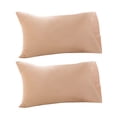 thumbnail image 1 of 1 Pair Solid Color Throw Pillow Case Dust-proof Cotton Hidden Zipper Throw Pillow Cover for Car, 1 of 8