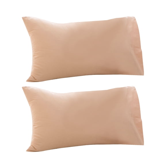 1 Pair Solid Color Throw Pillow Case Dust-proof Cotton Hidden Zipper Throw Pillow Cover for Car