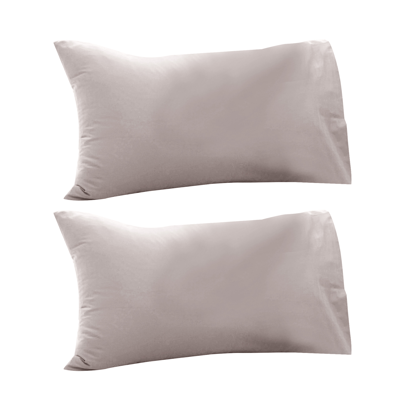 1 Pair Solid Color Throw Pillow Case Dust-proof Cotton Hidden Zipper ...