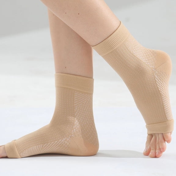 1 Pair Soothe Compression Socks for Relief Pain Neuropathy Socks for Men Women Ankle Support Breathable Elastic Sports Stockings