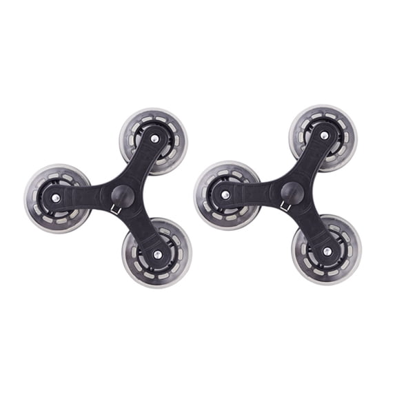 1 Pair Stair Climbing Shopping Cart Replacement Wheel Trolley Casters for Shopping Laundry Cart Household Hardware