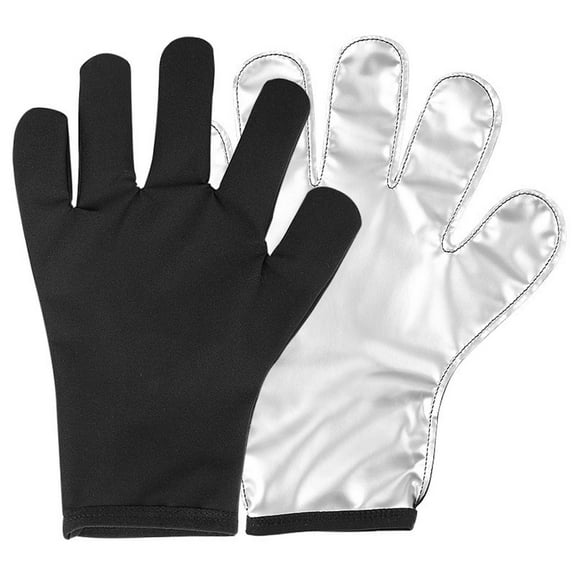 1 Pair Steam Room Sauna Gloves Touch Screen Nonslip Polyester Fitness Mittens for Men Women Spa Gym