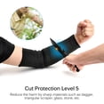 thumbnail image 1 of 1 Pair Steel Wire Arm Guard Bracer Cut Proof Anti Abrasion Stab Resistant Armband Sleeve Vambraces Protector, 1 of 5
