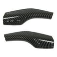 1 Pair Steering Gear Lever Cover Carbon Fiber Pattern Shift Lever Trim